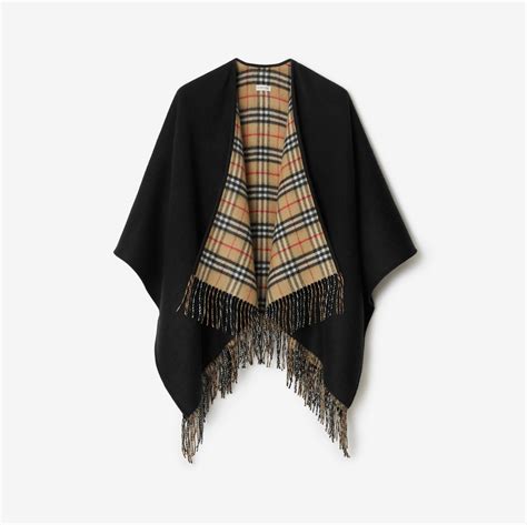 [Free shipping] [Duties included]Burberry check reversible wool.